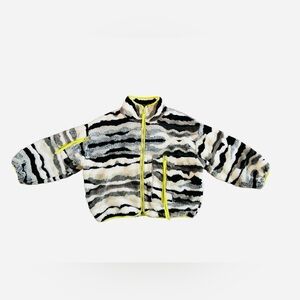 UGG Neon Yellow and Black Fleece Jacket